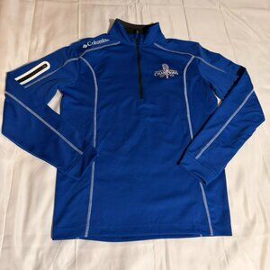 Columbia Golf TX Rangers World Series Champions 2023 1/4 Zip Pullover Men S Blue
